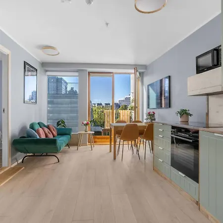 Flat W/ Balcony & Free Parking * 奥斯陆