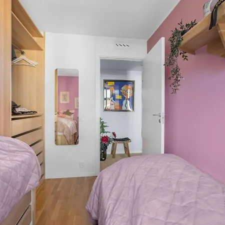 公寓 Flat W/ Balcony & Free Parking 奥斯陆
