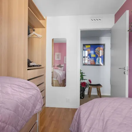 公寓 Flat W/ Balcony & Free Parking 奥斯陆